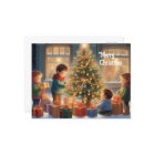 Christmas Tree with Gifts and Children's Joy 