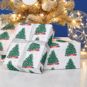Christmas Tree with Gifts Wrapping Paper