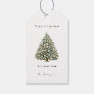 Christmas Tree with Ornaments Gift Tags