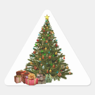 Christmas Tree With Presents Stickers