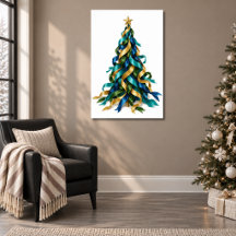 Christmas Tree with Ribbons