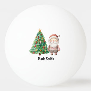Christmas Tree with Santa Claus  Ping Pong Ball