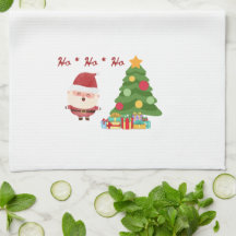 Christmas Tree with Santa on a 