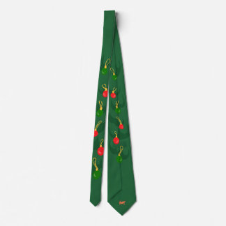 Christmas tree with secret ugly reindeer tie