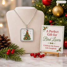 Christmas Tree with Songbirds Bird Lovers