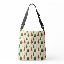 Christmas tree with star topper seamless pattern