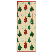 Christmas tree with star topper seamless pattern