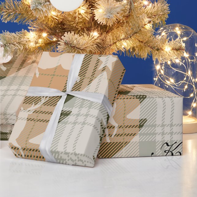 Christmas Tree Woodland Animals & Cosy Village Wrapping Paper (Holidays)