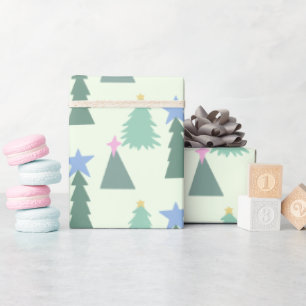 Christmas tree wrapping paper