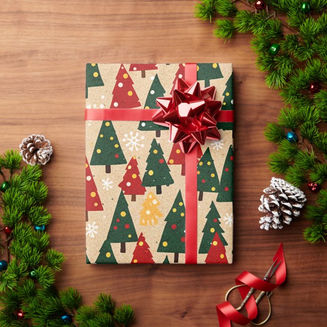 Christmas Tree Wrapping Paper (Holiday Gift)