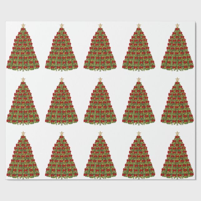 Christmas Tree Wrapping Paper (Flat)