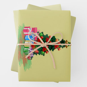 Christmas Tree  Wrapping Paper Sheet