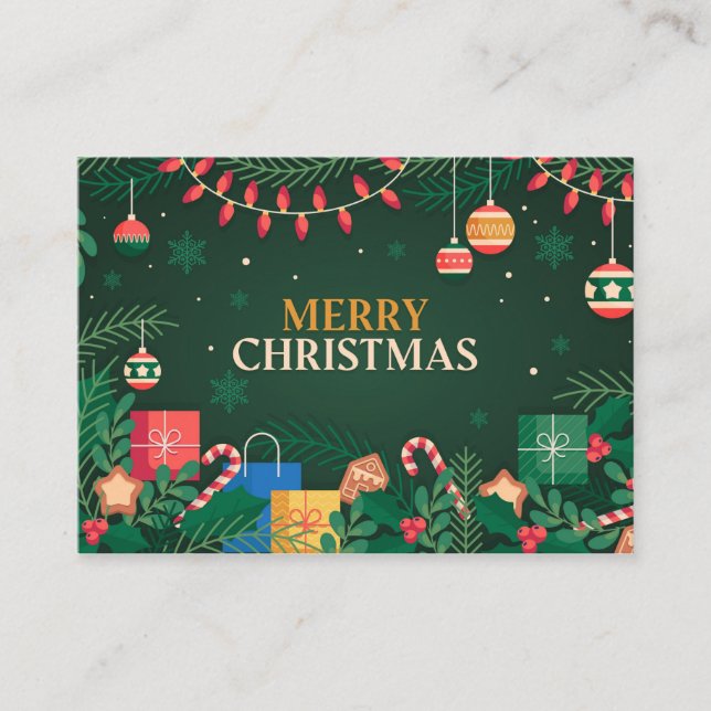 Christmas Tree Xmas 2021 Gifts Greeting Cards (Front)