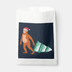 christmas tree yeti sasquatch bigfoot favour bags