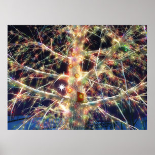 Christmas Treehouse Print