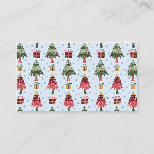 Christmas Trees 2 Business Card (Front)
