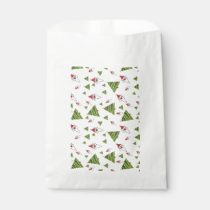 Christmas Trees and Santa Claus Favour Bags