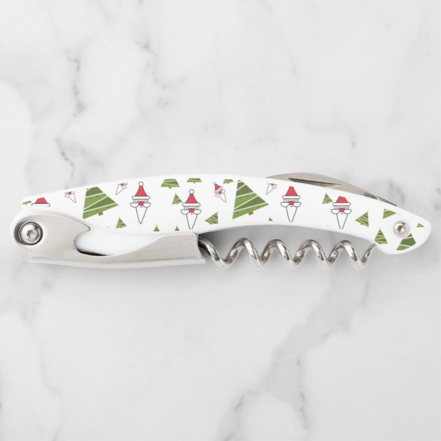 Christmas Trees and Santa Corkscrew (Front)