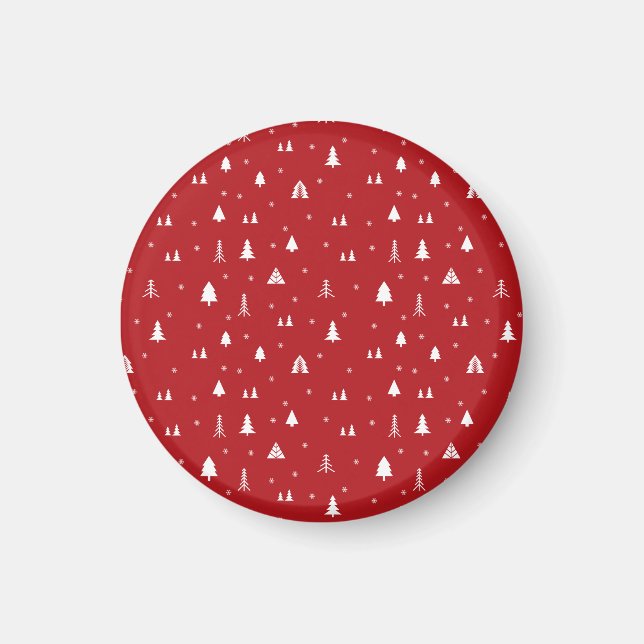 Christmas Trees and Snowflakes Magnet (Front)
