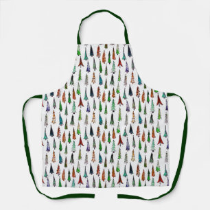 Christmas trees apron