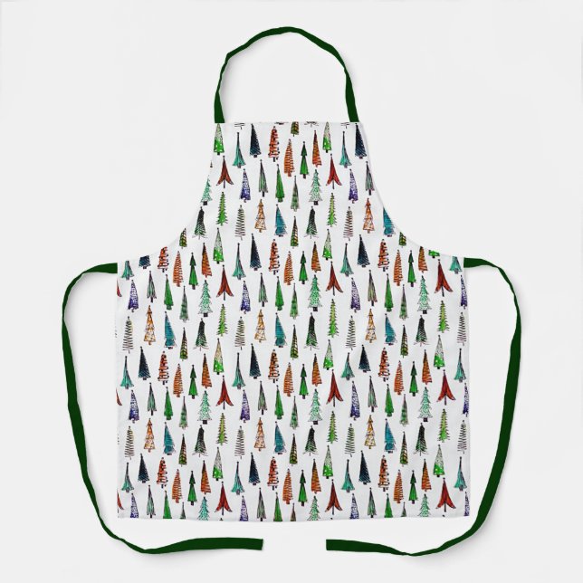 Christmas trees  apron (Front)