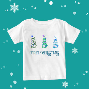 Christmas trees baby T-Shirt