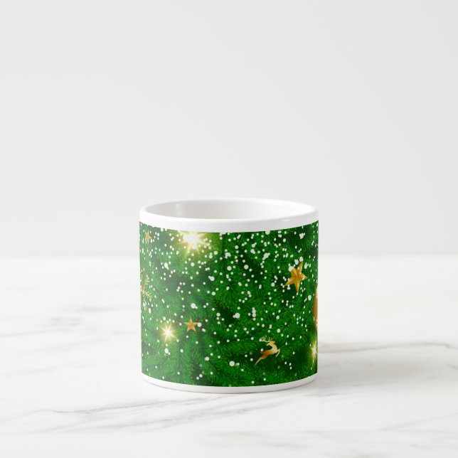 Christmas Trees Background Design-67181 Espresso Cup (Front)