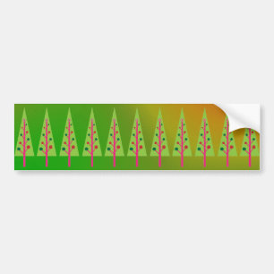 Christmas Trees Bumper Sticker