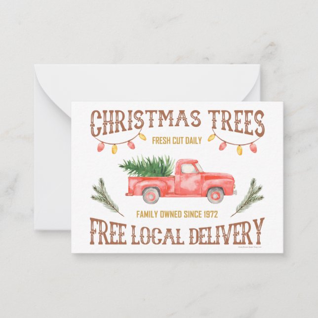 CHRISTMAS TREES CARD (Front)