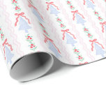 Christmas Trees Christmas Wrapping Paper<br><div class="desc">Hand painted little Christmas trees Christmas wrapping paper.</div>