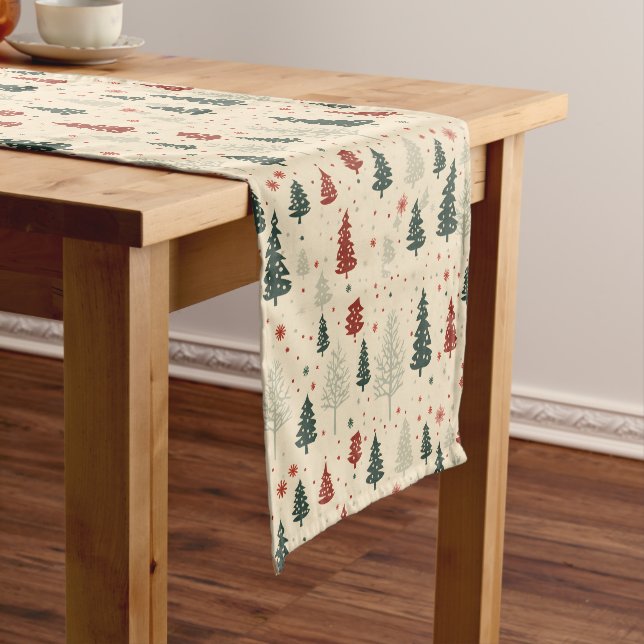 Christmas Trees Cloth Table Runner (In Situ)