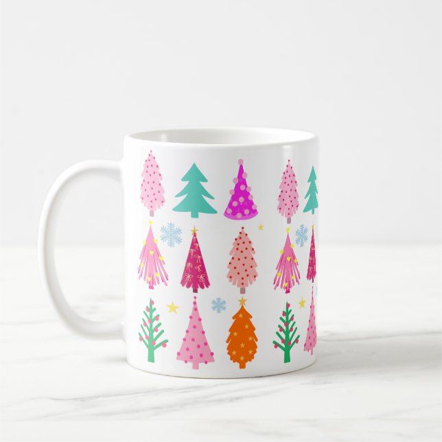 Christmas trees  coffee mug (Left)