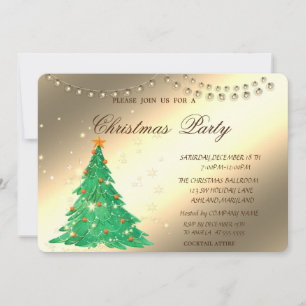 Christmas Trees,Corporate Christmas Party Invitati Invitation