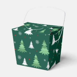 Christmas Trees Favour Box