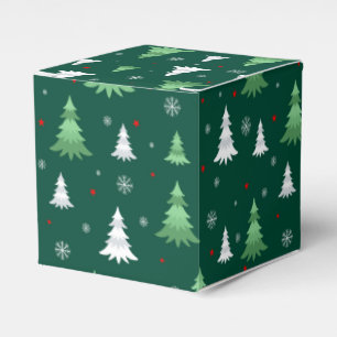 Christmas Trees Favour Box