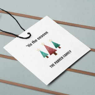 Christmas Trees  Favour Tags