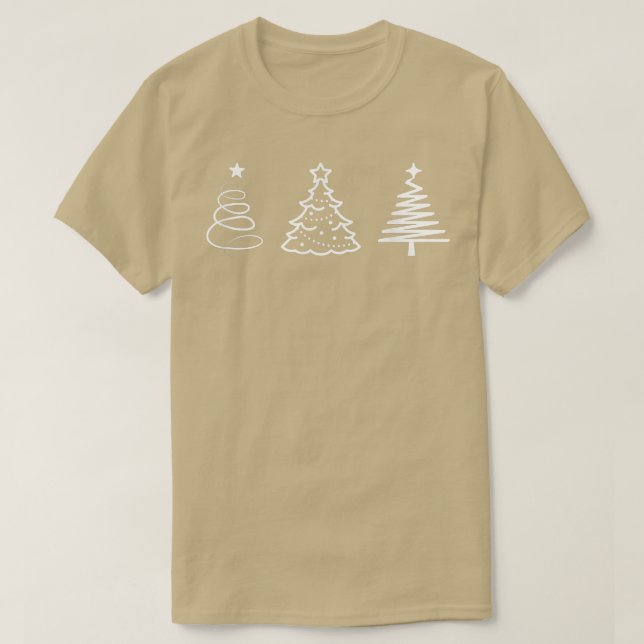Christmas Trees Festive Holiday Winter102 T-Shirt (Design Front)