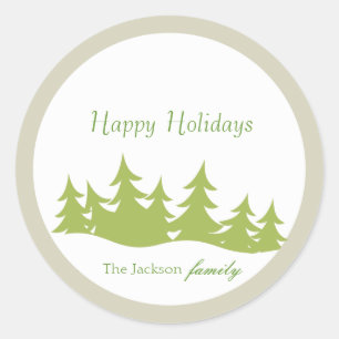 Christmas Trees - Gift tag stickers