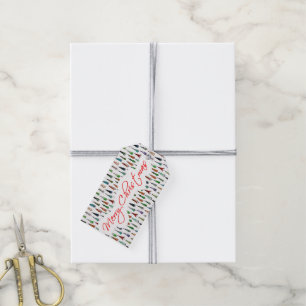 Christmas trees gift tags