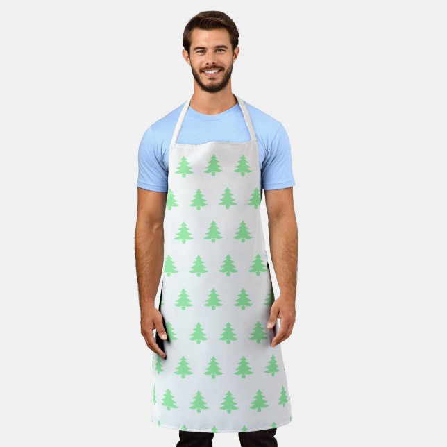Christmas Trees Holiday Apron (Worn)