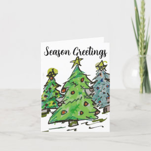 Christmas Trees Holiday Card