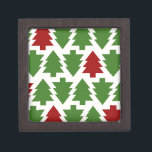 Christmas Trees Holiday Pattern Jewellery Box<br><div class="desc">Christmas Trees Pattern,  A must gift for Christmas!</div>