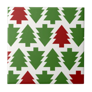 Christmas Trees Holiday Pattern Tile