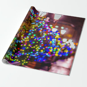 Christmas Trees In The Street Wrapping Paper