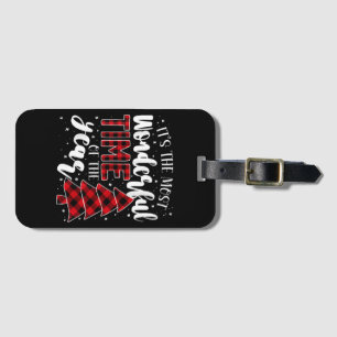 Christmas Trees It's the Most Wonderful Time of th Luggage Tag