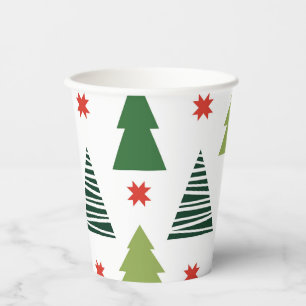 Christmas Trees Paper Cups