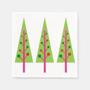 Christmas Trees Paper Napkin