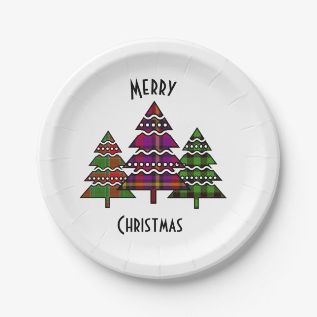 Christmas Trees             Paper Plate (Front)