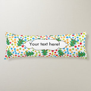 Christmas trees pattern body cushion