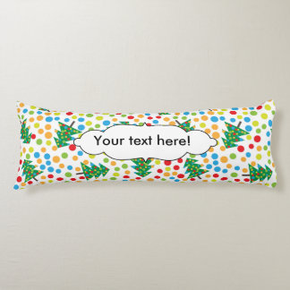 Christmas trees pattern body cushion